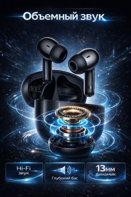 Беспроводные наушники HOCO EQ34 Plus Rima (черный) 1