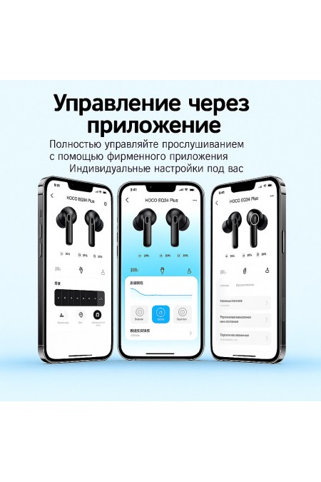 Беспроводные наушники HOCO EQ34 Plus Rima (черный) 9