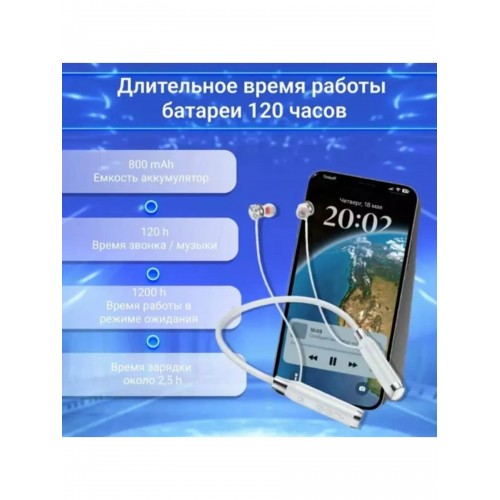 Беспроводные наушники HOCO ES62 Pretty (серебристый) 6