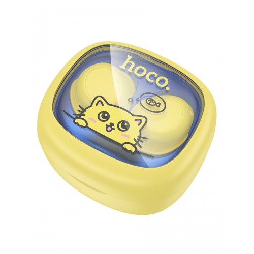 Беспроводные наушники HOCO EW111 Friendly (желтый/синий) 1