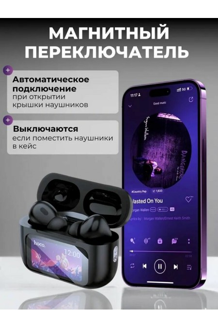 Беспроводные наушники Hoco EW72 (черный) 6
