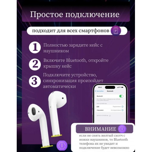 Беспроводные наушники Hoco EW74 TWS (белый) 4