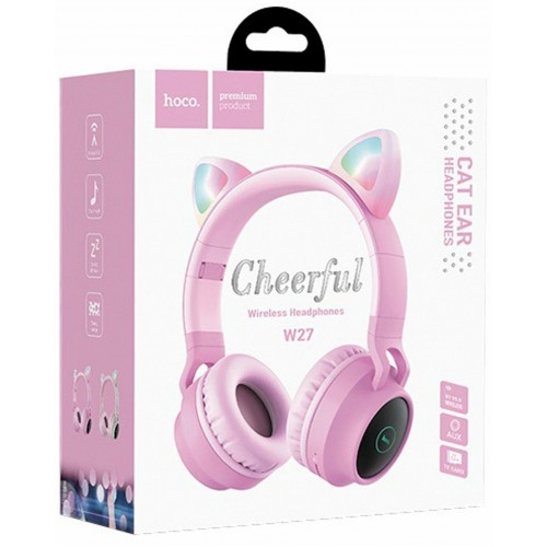 Беспроводные наушники Hoco W27 (розовый) 5
