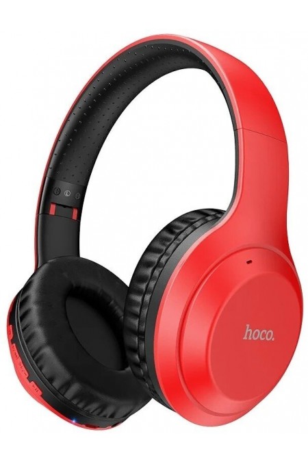 Беспроводные наушники Hoco W30 Fun move (красный/черный) 