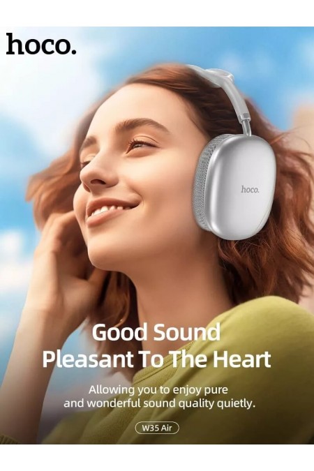 Беспроводные наушники Hoco W35 Air (серебристый) 1