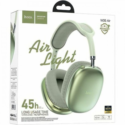Беспроводные наушники Hoco W35 Air Triumph (зеленый) 1