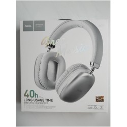 Беспроводные наушники Hoco W35 Free Music (белый/серебристый)