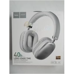 Беспроводные наушники Hoco W35 Free Music (белый/серебристый)