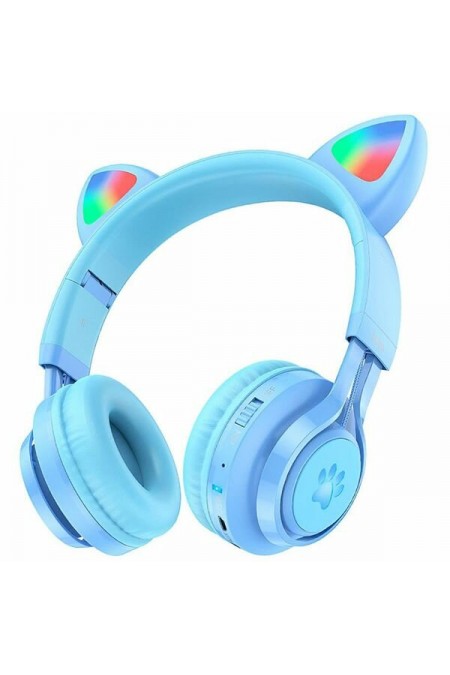 Беспроводные наушники Hoco W39 Cat (синий) 