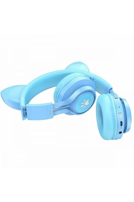 Беспроводные наушники Hoco W39 Cat (синий) 1