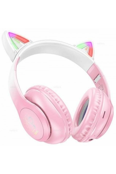 Беспроводные наушники Hoco W42 Cat (розовый) 1