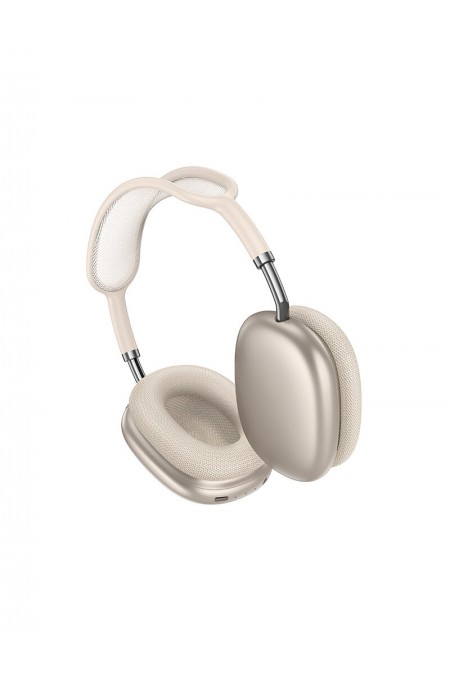 Беспроводные наушники HOCO W65 Plus (бежевый) 1
