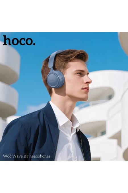 Беспроводные наушники HOCO W66 Wave (голубой) 3