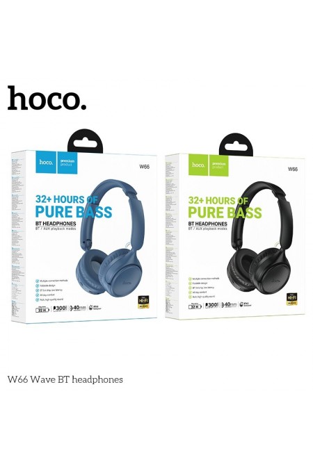 Беспроводные наушники HOCO W66 Wave (голубой) 5