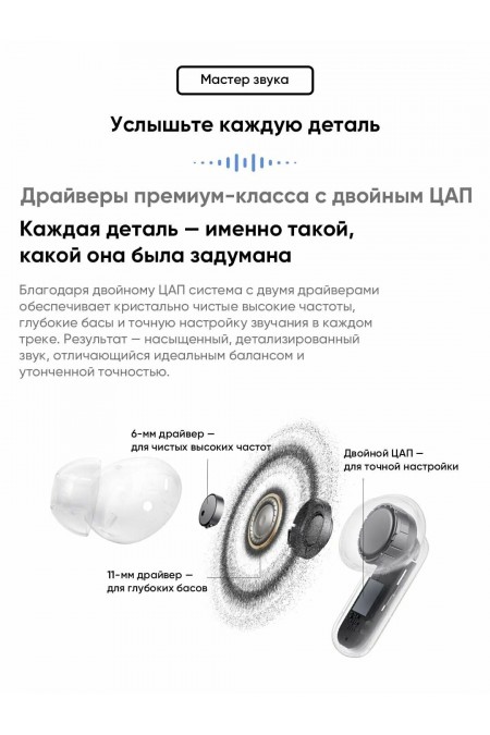 Беспроводные наушники Realme Buds Air 8 Pro (белый) 4