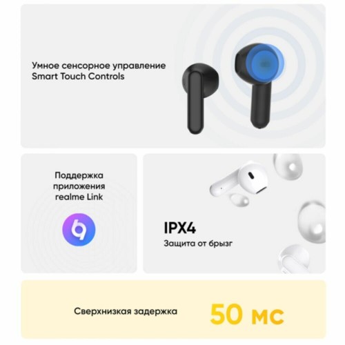 Беспроводные наушники Realme Buds T01 (белый) 2