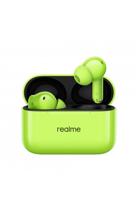 Беспроводные наушники Realme Buds T200 (зеленый/черный) 