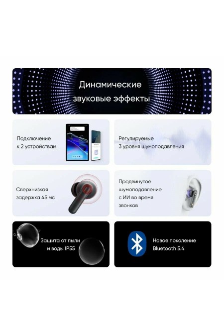 Беспроводные наушники Realme Buds T310 RMA2303 (черный) 2