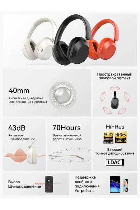 Беспроводные наушники Realme Techlife Studio H1 (черный) 5