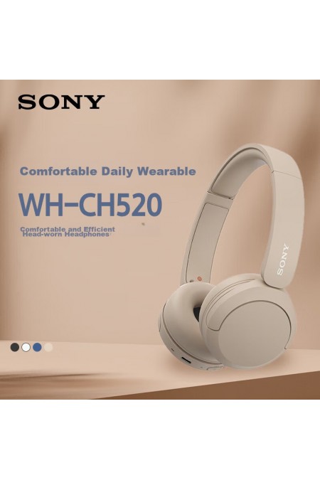 Беспроводные наушники Sony WH-CH520 (бежевый) 1