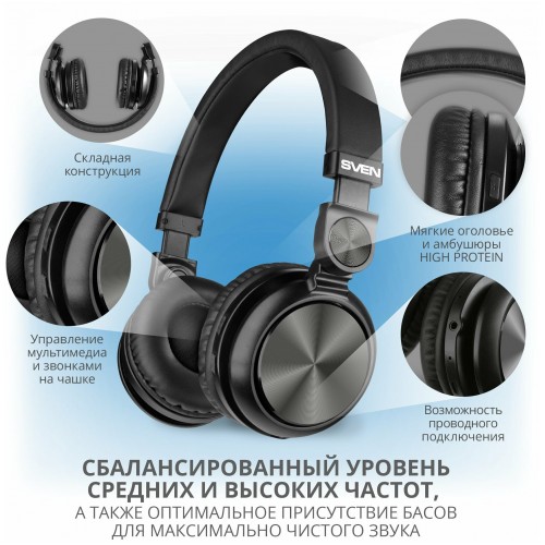 Беспроводные наушники SVEN AP-B650MV (SV-019310) (черный) 1