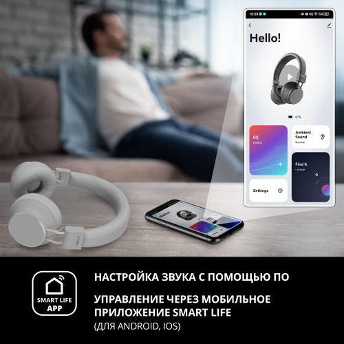 Беспроводные наушники SVEN AP-B710MV (SV-022693) (серый) 6