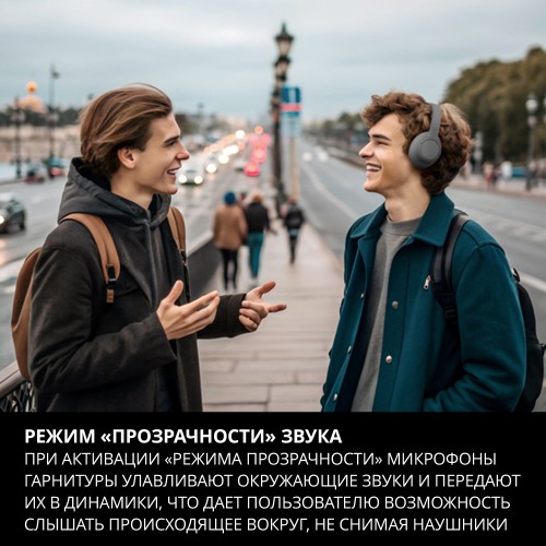 Беспроводные наушники SVEN AP-B800MV (SV-022747) (серый) 8