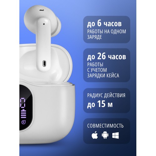 Беспроводные наушники SVEN E-310B (SV-022624) (белый) 2