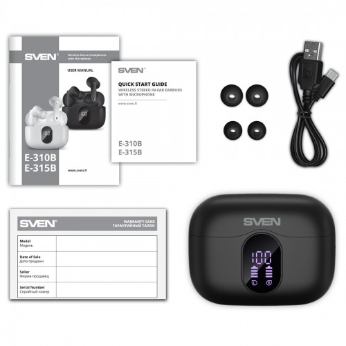 Беспроводные наушники SVEN E-315B (SV-022631) (черный) 5