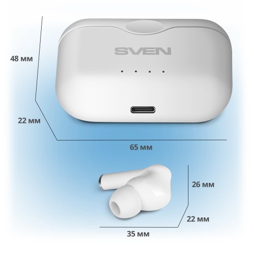 Беспроводные наушники SVEN E-701BT (белый) 5