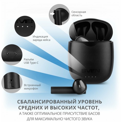 Беспроводные наушники SVEN E-717BT (SV-019266) (черный) 1