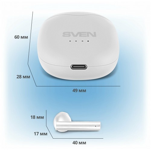 Беспроводные наушники SVEN E-727BT (SV-019891) (белый) 4