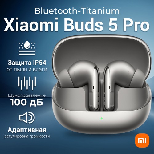 Беспроводные наушники Xiaomi Buds 5 Pro BT (BHR9640GL) (серебристый) 