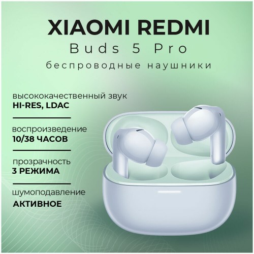 Беспроводные наушники Xiaomi Redmi Buds 5 Pro (BHR7799GL) (фиолетовый) 7