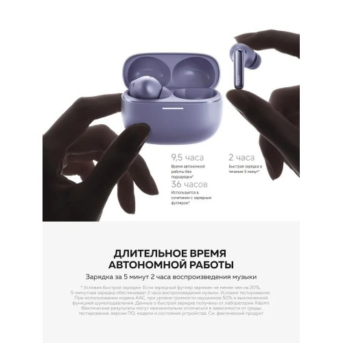 Беспроводные наушники Xiaomi Redmi Buds 6 Pro (BHR9307GL) (черный космос) 5