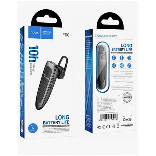 Bluetooth-гарнитура Hoco E60 (черный) 4