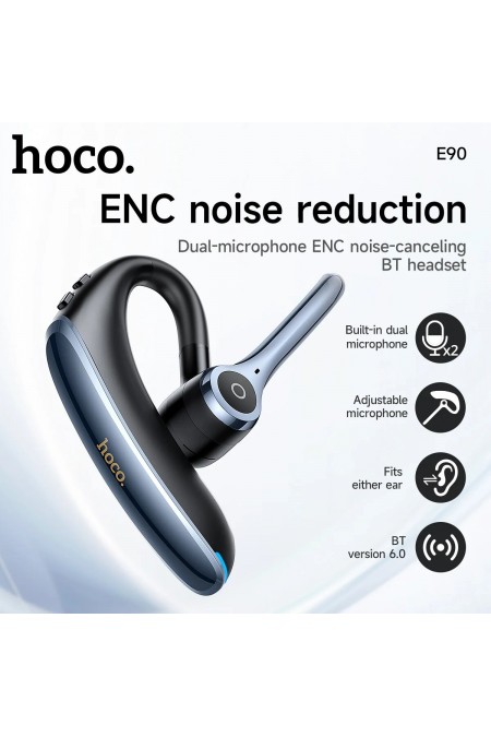 Bluetooth-гарнитура HOCO E90 (черный/синий) 1