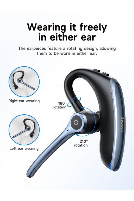 Bluetooth-гарнитура HOCO E90 (черный/синий) 9