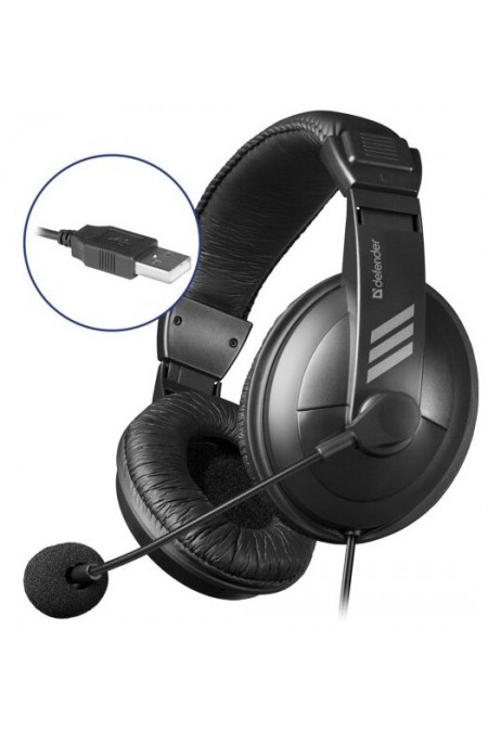 Компьютерная гарнитура Defender Gryphon 750U USB (63752) (черный) 