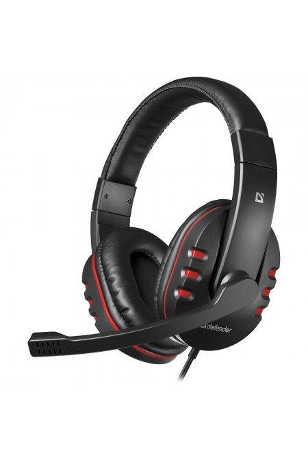 Компьютерная гарнитура Defender Warhead G-160 (64113) (черный/красный) 