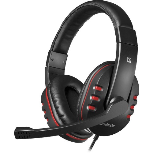 Компьютерная гарнитура Defender Warhead G-160 (64113) (черный/красный) 