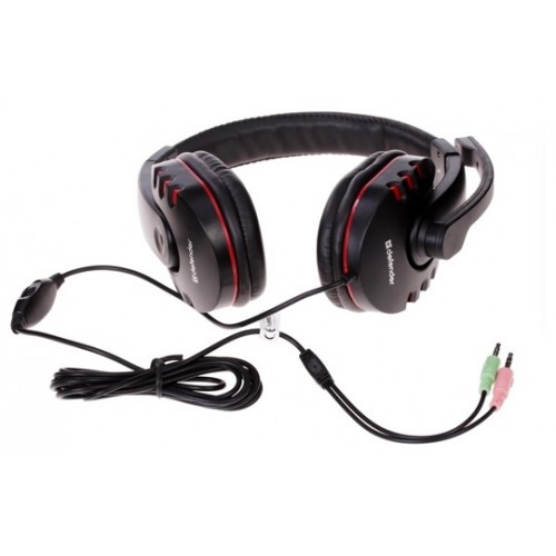 Компьютерная гарнитура Defender Warhead G-160 (64113) (черный/красный) 2