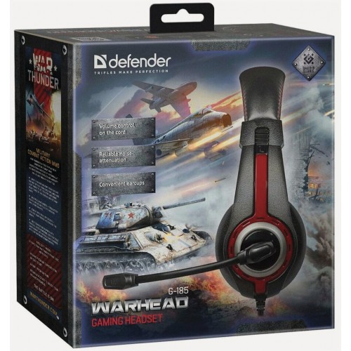 Компьютерная гарнитура Defender Warhead G-185 (черный/красный) 7