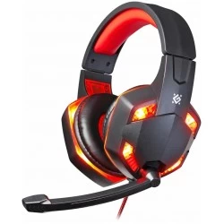 Компьютерная гарнитура Defender WARHEAD G-370 (64037) (черный/красный)