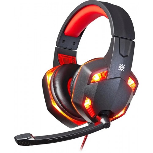 Компьютерная гарнитура Defender WARHEAD G-370 (64037) (черный/красный) 