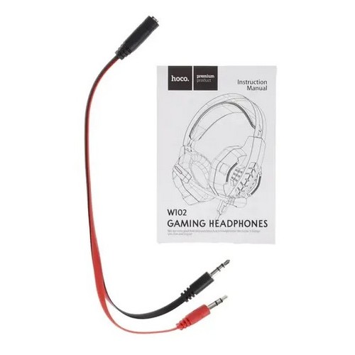 Компьютерная гарнитура HOCO W102 Cool tour gaming (красный) 5