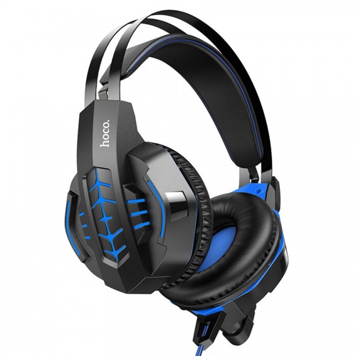 Компьютерная гарнитура HOCO W102 Cool tour gaming (синий) 2