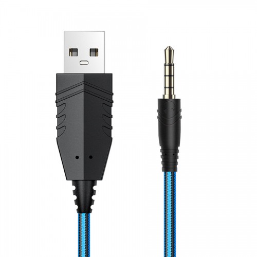 Компьютерная гарнитура HOCO W102 Cool tour gaming (синий) 3