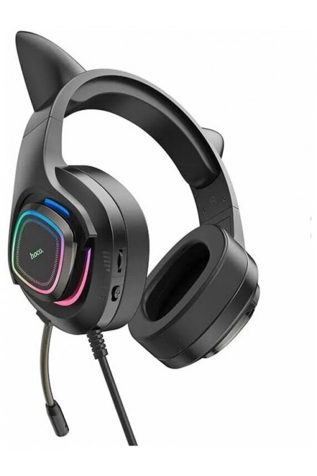 Компьютерная гарнитура Hoco W107 Cute cat (черный) 3