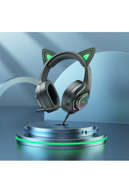 Компьютерная гарнитура Hoco W107 Cute cat (черный) 8